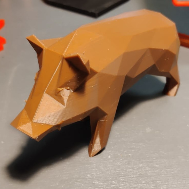Low Poly Кабан 🐗 Реалистичная 3D Модель для 3D принтера