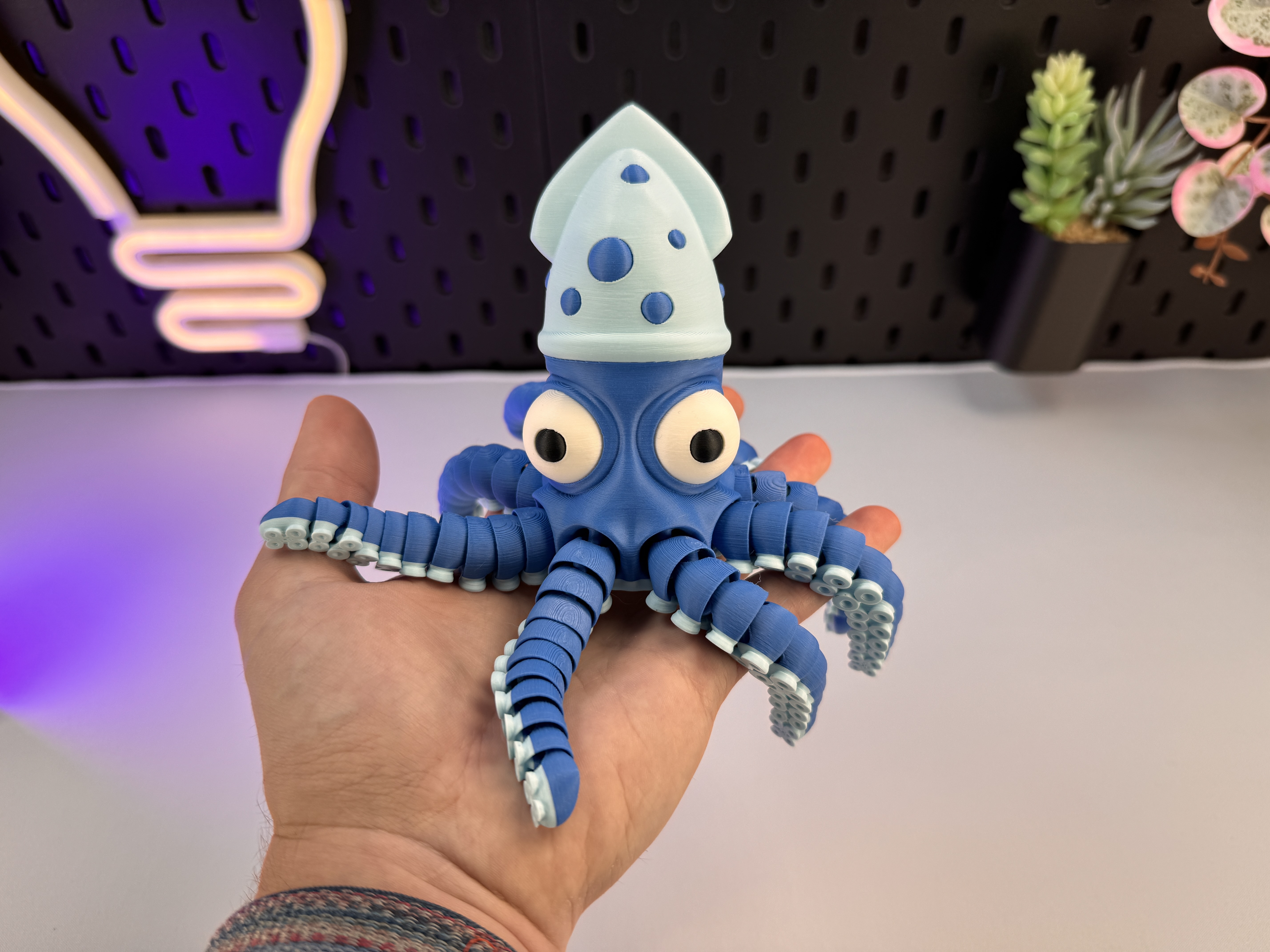 Забавный осьминог в 3D — Articulated Cute Octopus для 3D принтера