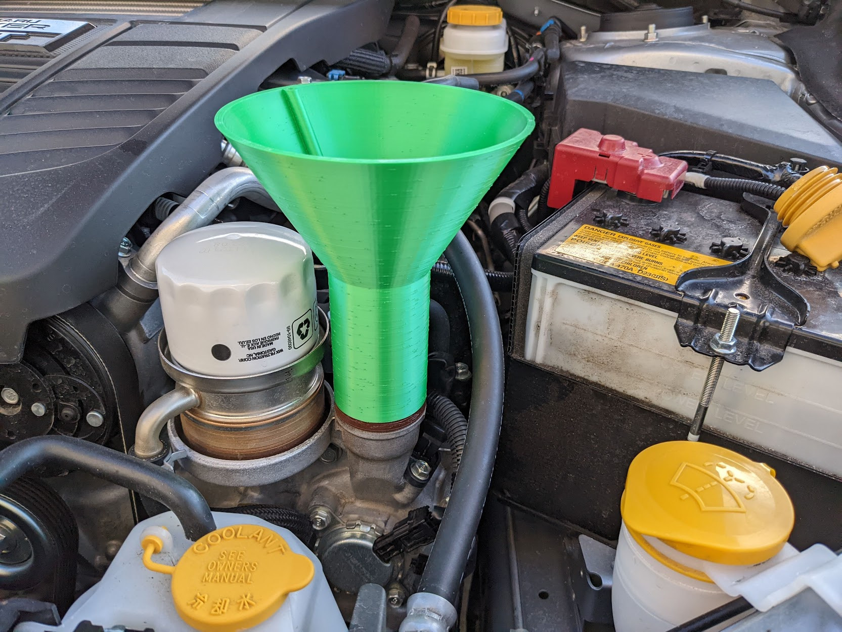 Реалистичная 3D-модель Subaru FA20 & EJ Oil Funnel для 3D принтера