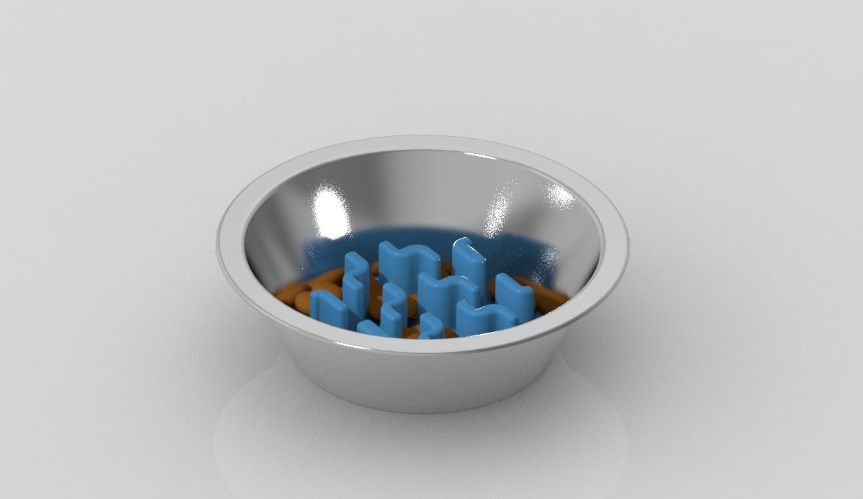 Slow Feeder Insert for Bowl (6 inch dia) для 3D принтера