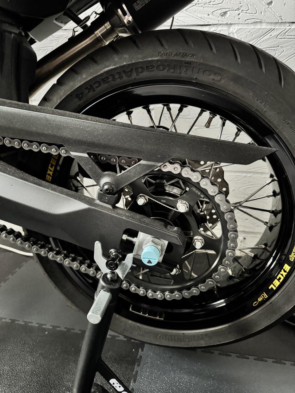 Измерение прогиба задней подвески Tenere 700 для 3D принтера