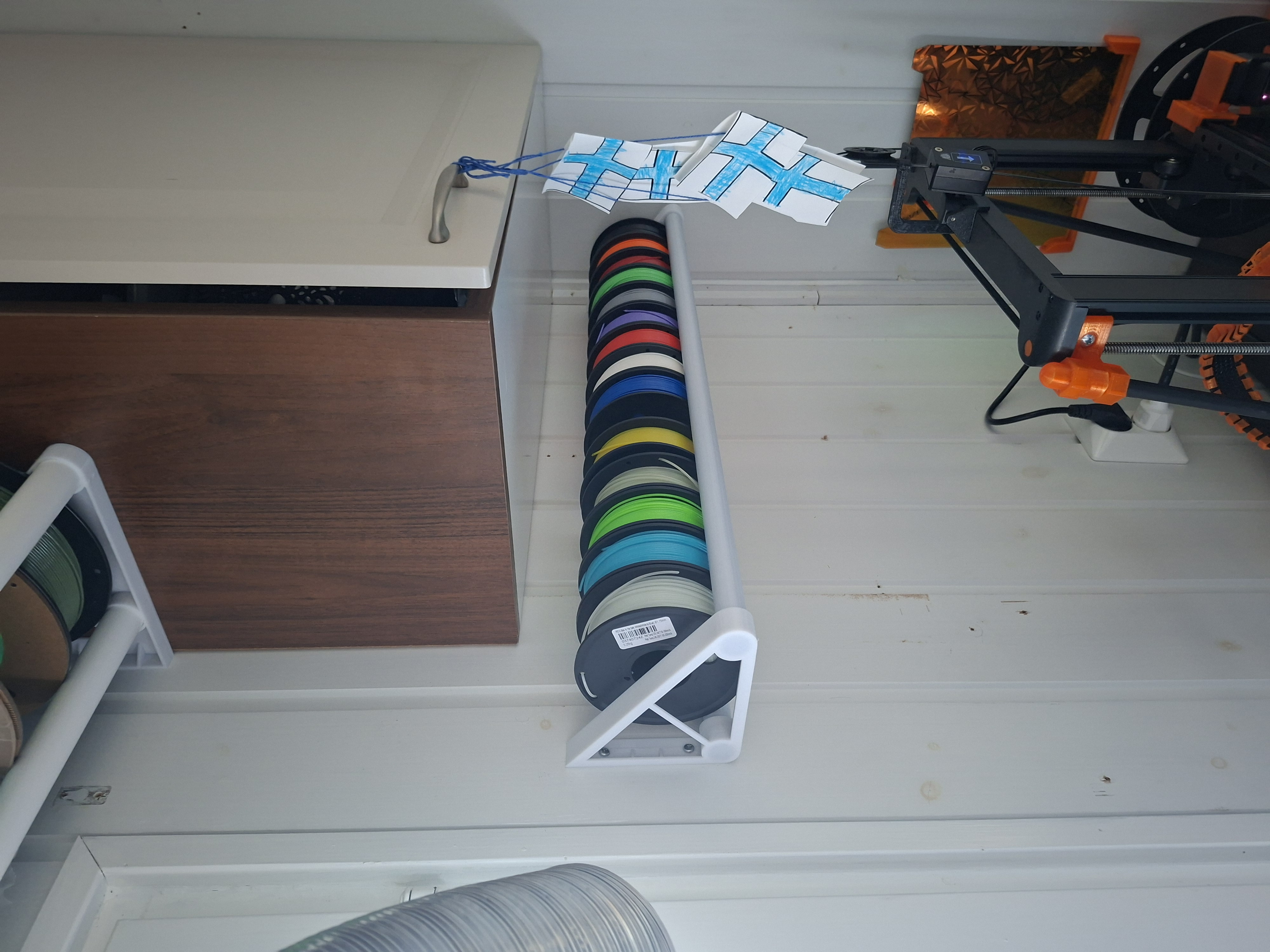 Стильный держатель катушки филамента 250г — порядок на рабочем месте! для 3D принтера