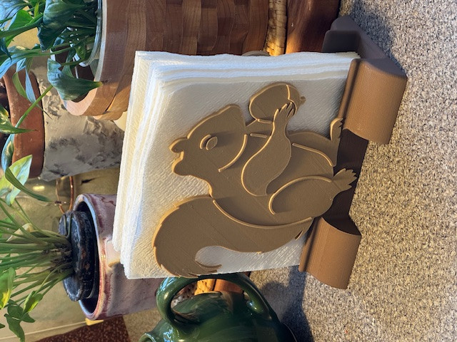 Очаровательная белочка-кармашек для салфеток 🌿🍃 для 3D принтера