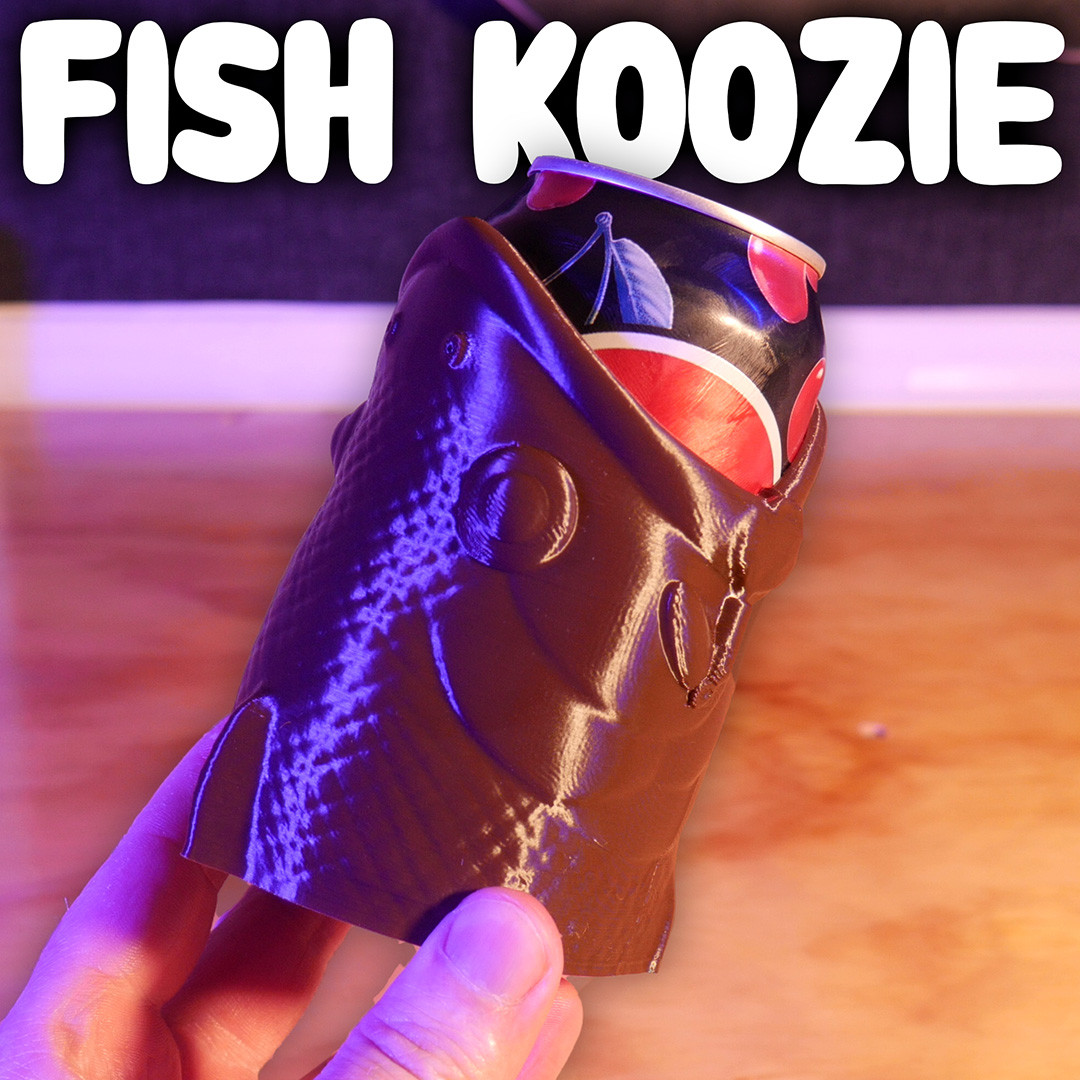 Крутая 3D-модель Fish Can Koozie — стильная защита банок от перегрева для 3D принтера
