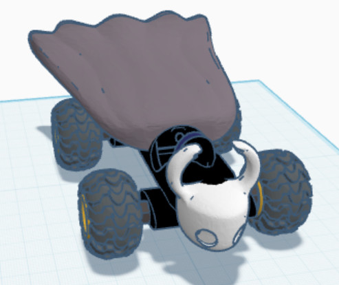 Реалистичная 3D-модель автомобиля Hollow Knight Car