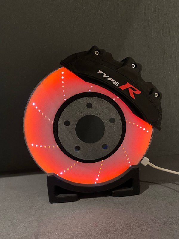 Яркий стиль вашего авто — тормозной диск-фара от Honda Type R для 3D принтера