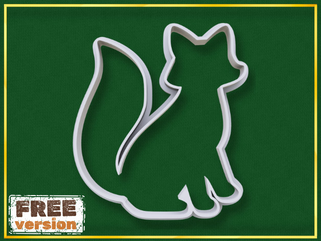 Fox Cookie Cutter для 3D принтера
