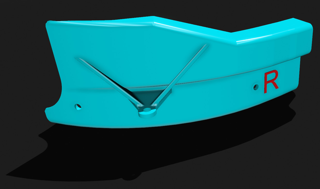 Реалистичная 3D-модель воздухозаборника тормозной системы Acura NSX для 3D принтера