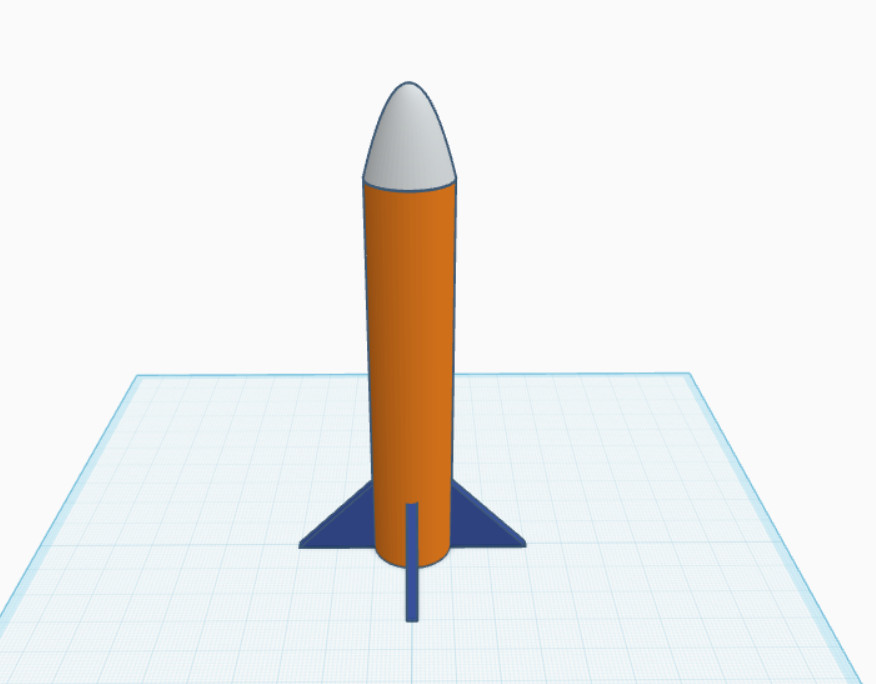 Космическая ракета Rocket V2 — реалистичная 3D-модель для 3D принтера