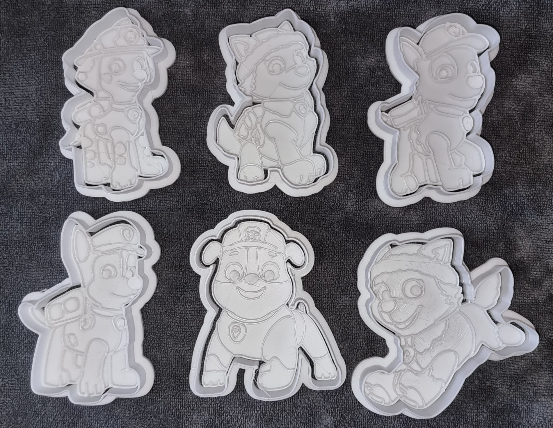 Набор формочек Paw Patrol — печенье в форме любимых героев для 3D принтера