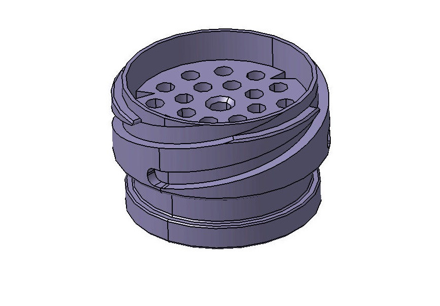 3D Модель BMW E30/E34/E32 — моторный разъем 20 полюсный для 3D принтера