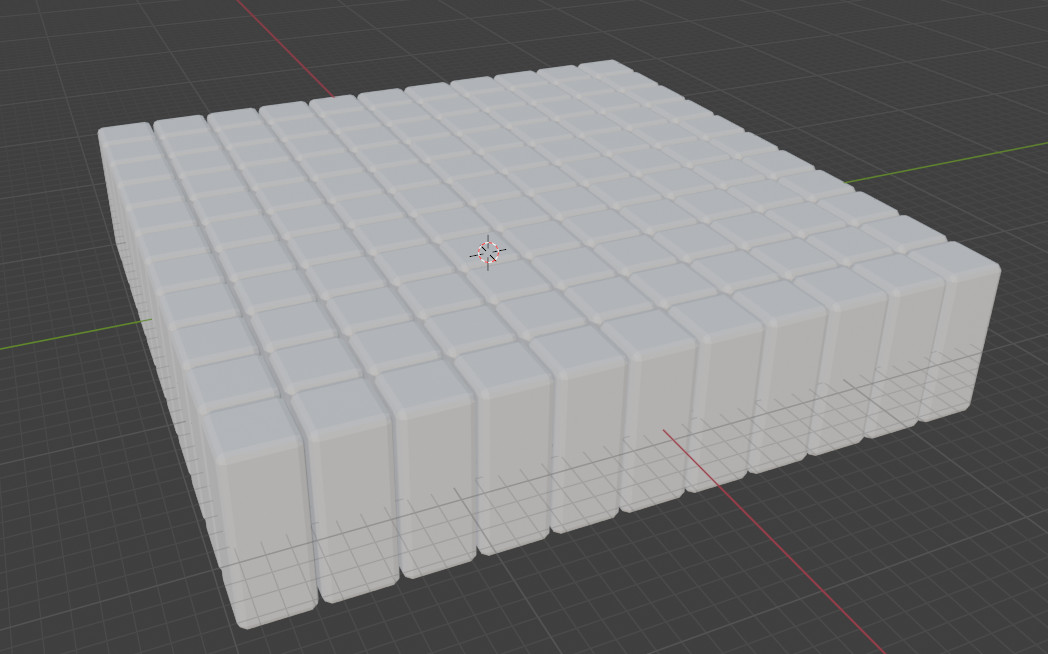 Маленькая гибкая сетка small flexigrid — 3D-модель для творчества для 3D принтера