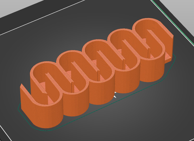 Изящная 3D-модель Curved Path — вдохновение для дизайнеров для 3D принтера