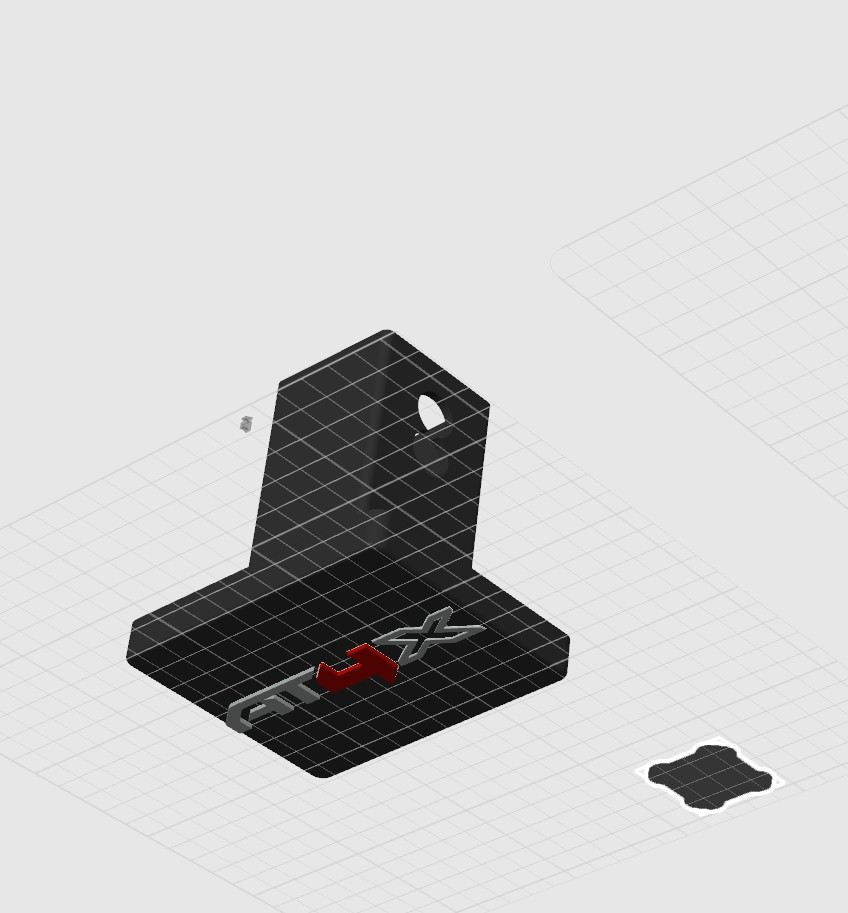 Крутая защита буксировочного крюка GMC AT4x в стиле 3D-моделирования для 3D принтера