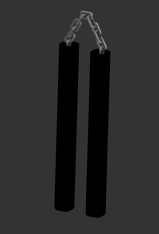 Простые нунчаки в 3D — Basic Nunchucks для 3D принтера