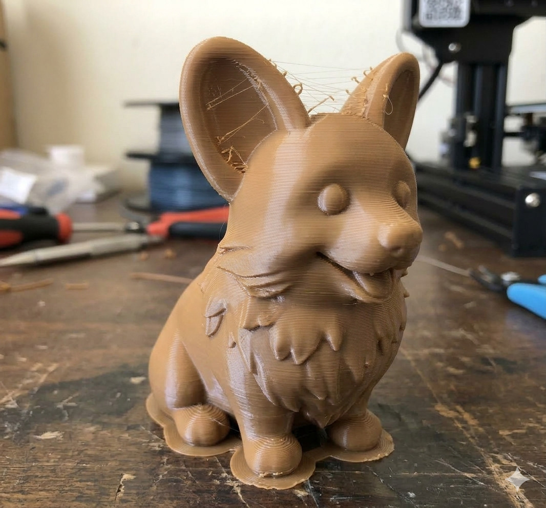 Забавная 3D-модель корги — скачай и используй бесплатно! для 3D принтера