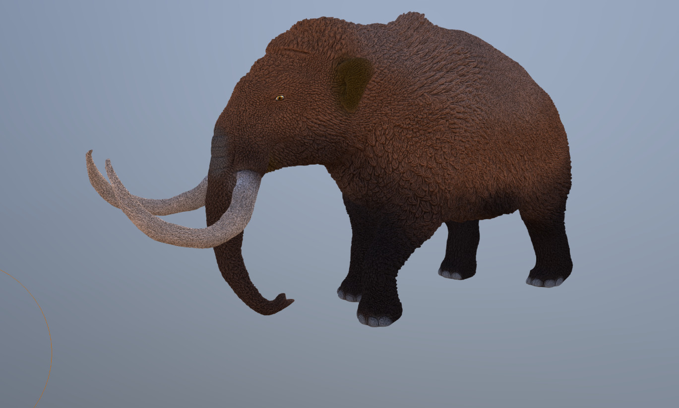 3D Mastodon — мощная реалистичная модель мамонта для 3D принтера