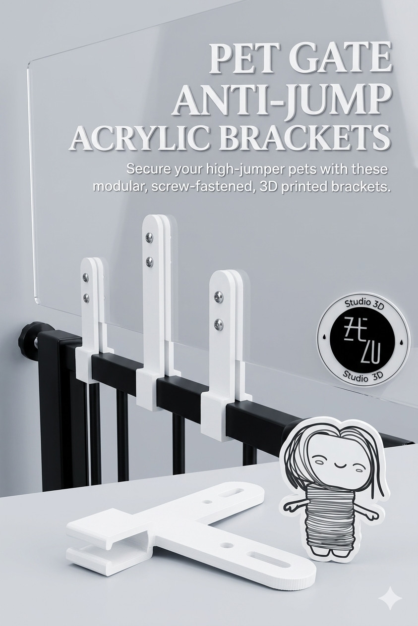 Акриловый щит для расширительных кронштейнов ворот питомца для 3D принтера