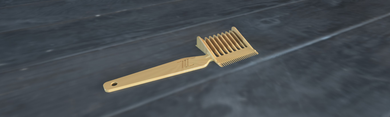 Профессиональная расческа парикмахера — идеальный инструмент для стрижек для 3D принтера