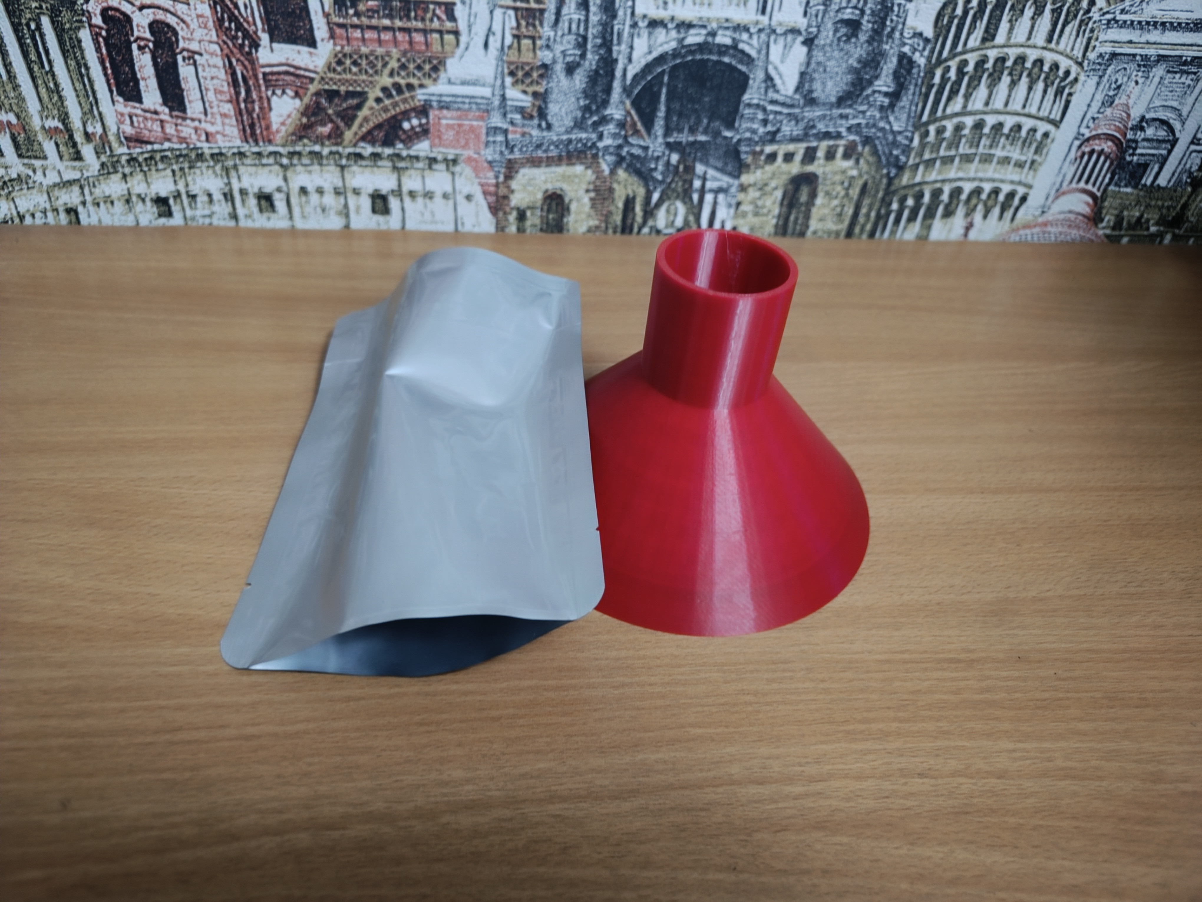 Воронка для реторт пакета — готовая 3D-модель для 3D принтера