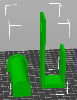 Футуристичный держатель филамента — Filament Holder 3D модель для 3D принтера