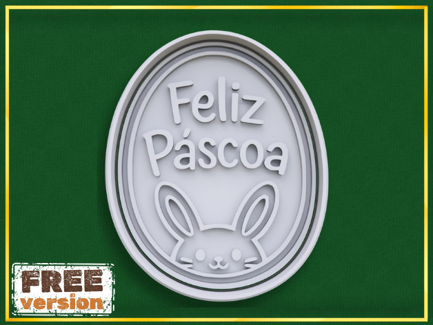 🎨🍪 Happy Easter Cookie Cutter — 3D-модель для скачивания для 3D принтера