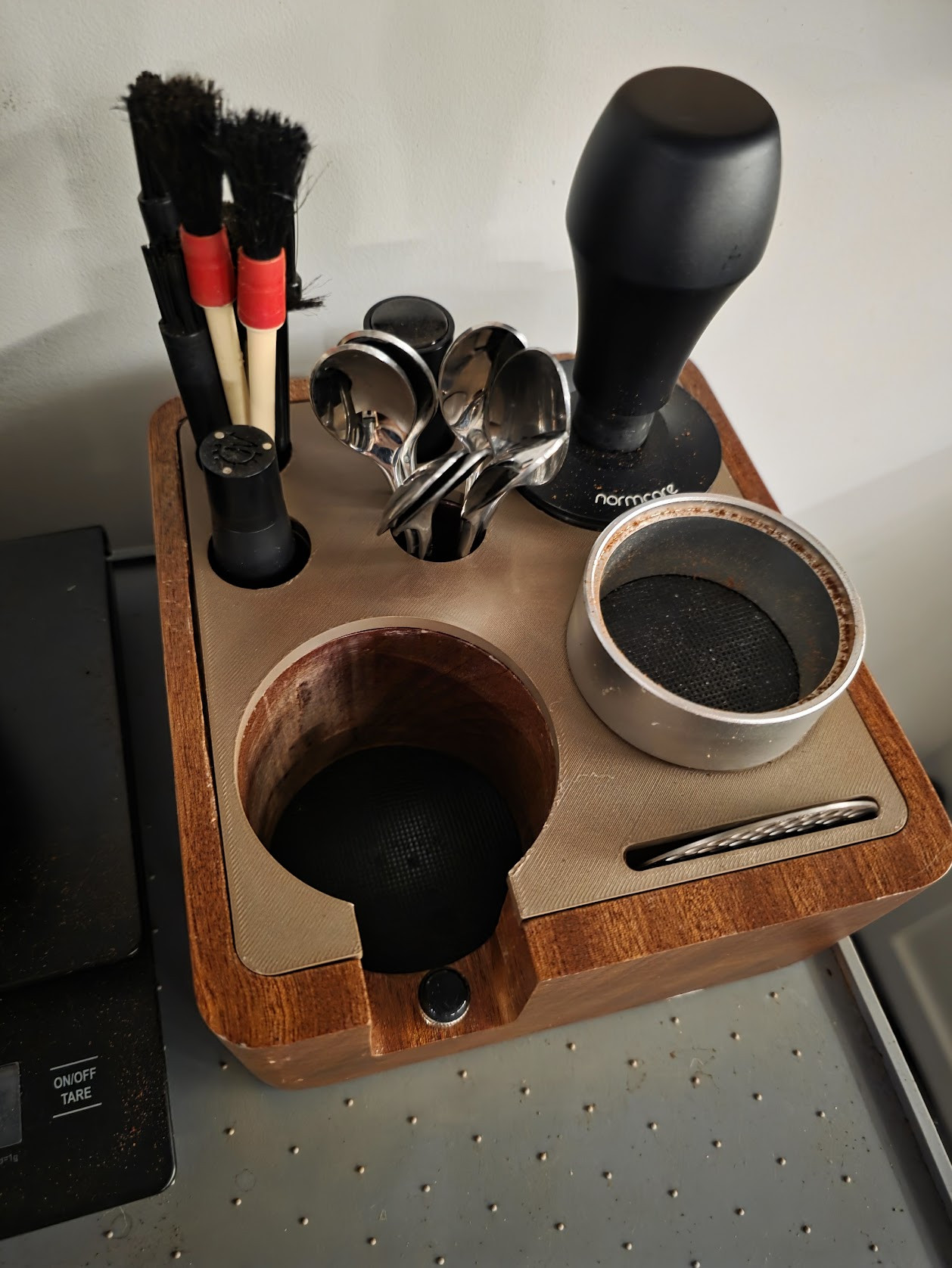 Эспрессо-тампинг станция NMW Earthmone: деталь для идеальной экстракции кофе для 3D принтера