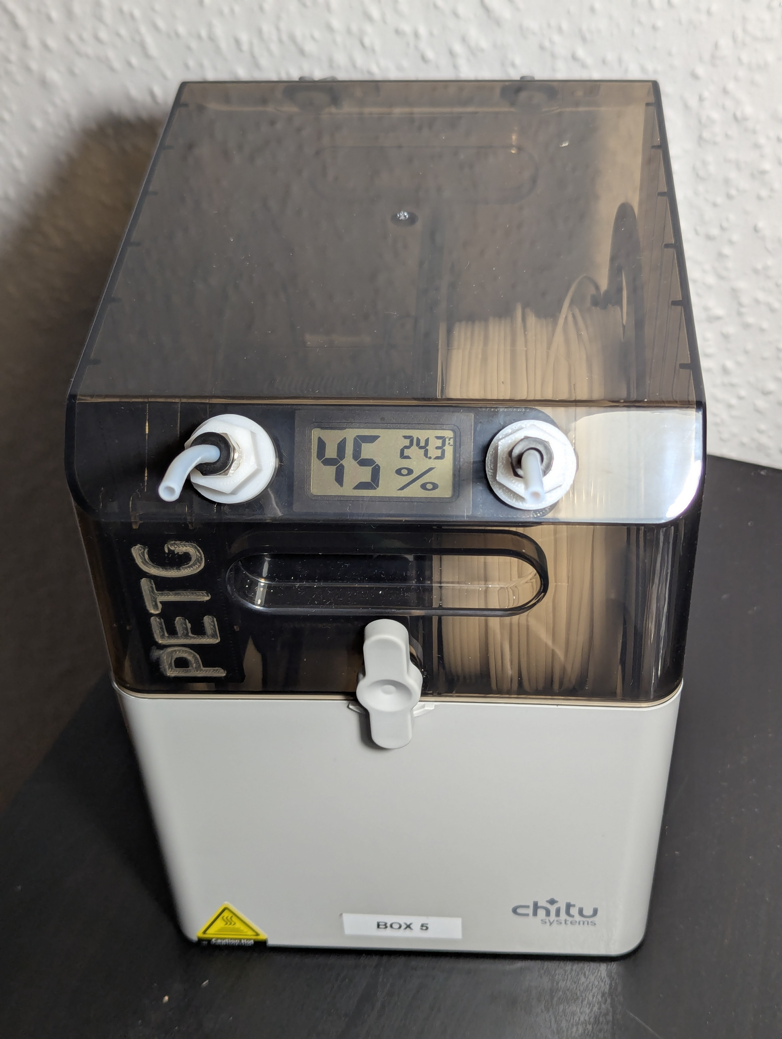 Универсальная 3D-модель крепления гигрометра Chitu E1 Box с PTFE коннектором для 3D принтера