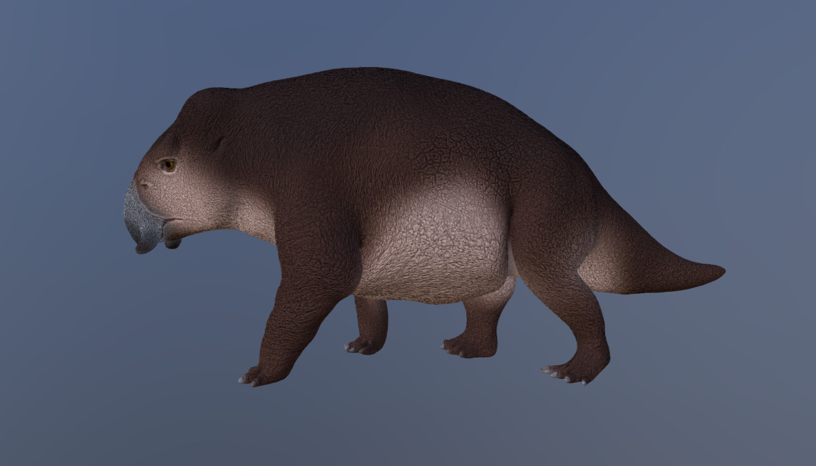 Реалистичная Revised Placerias 3D-модель динозавра для 3D принтера