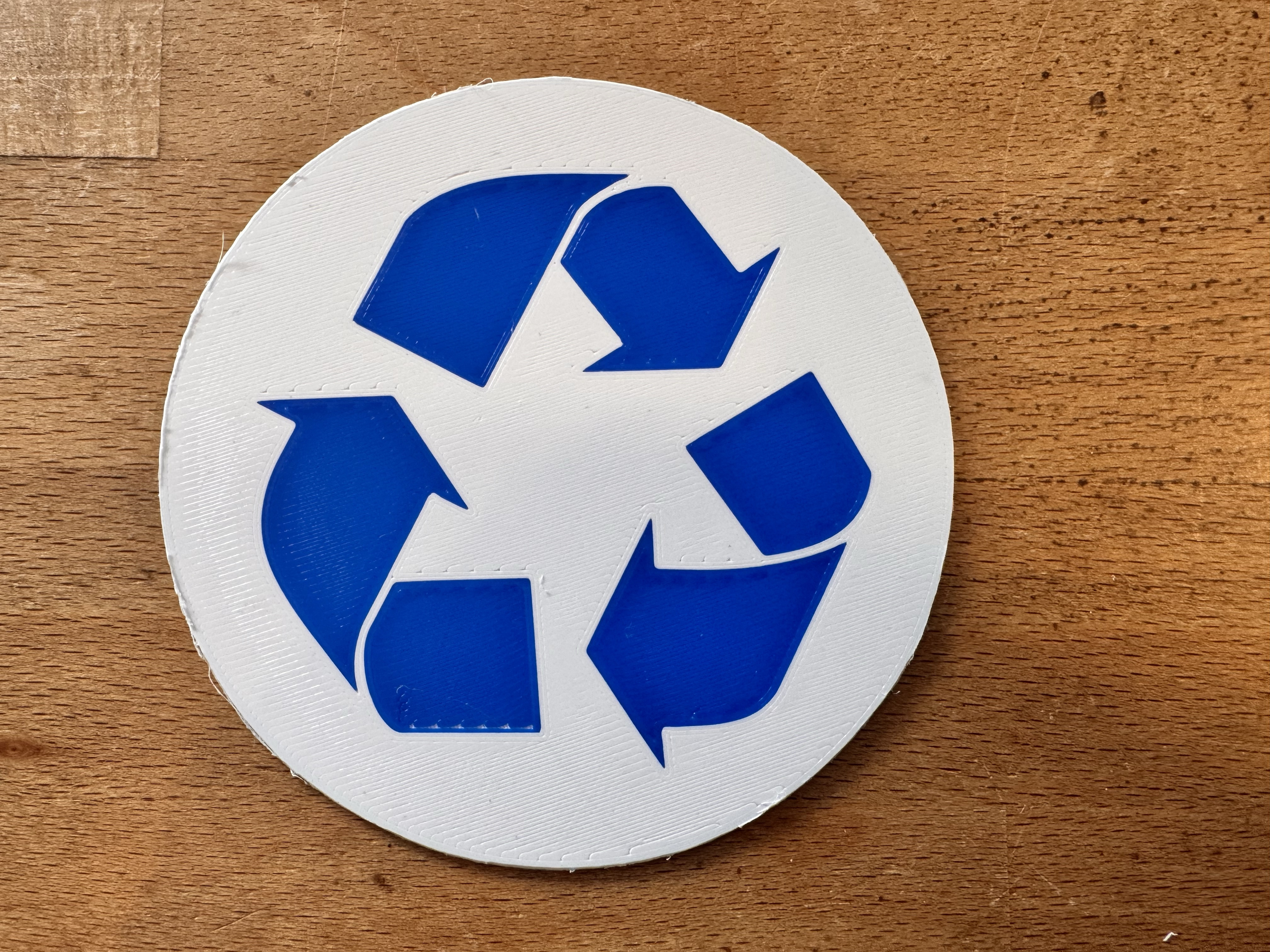🌍 Эко этикетка Recycle Symbol Label — укрась дизайн заботой о планете! для 3D принтера