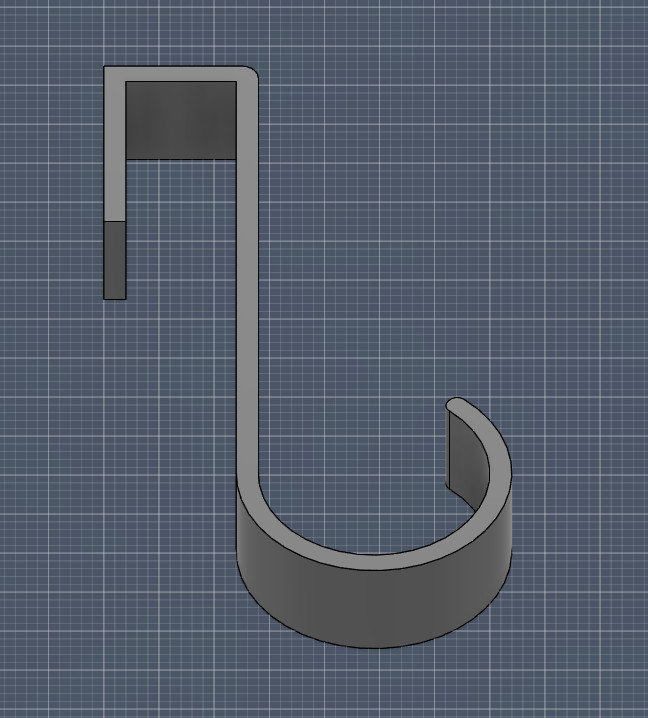 Тонкий крючок вешалки — стильная 3D-модель для интерьерных проектов для 3D принтера