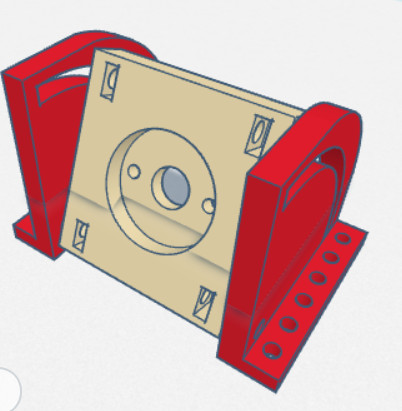 Точная 3D-модель Support Moteur 20GA130-60-12v для 3D принтера