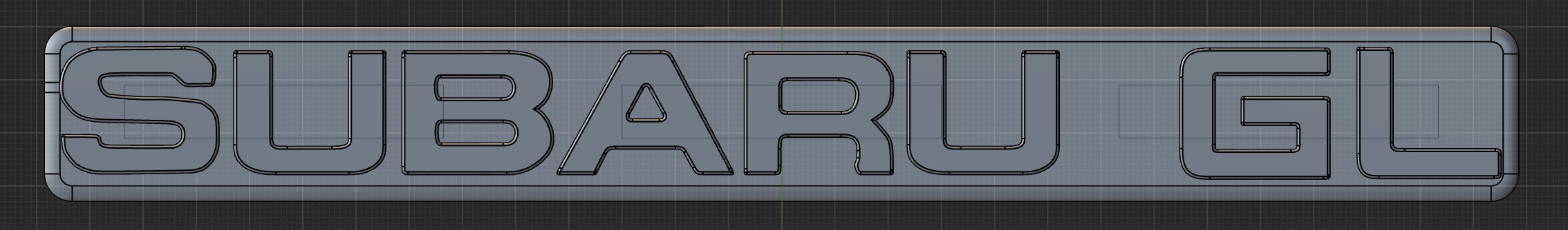 3D Модель Эмблемы Subaru GL — Идеальна для BRAT или Wagon для 3D принтера