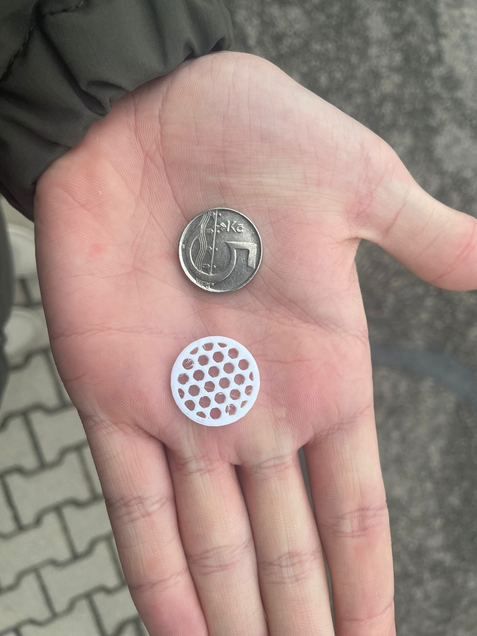 Ультралёгкая монета 5 крон Чехии — скачай 3D-модель бесплатно! для 3D принтера