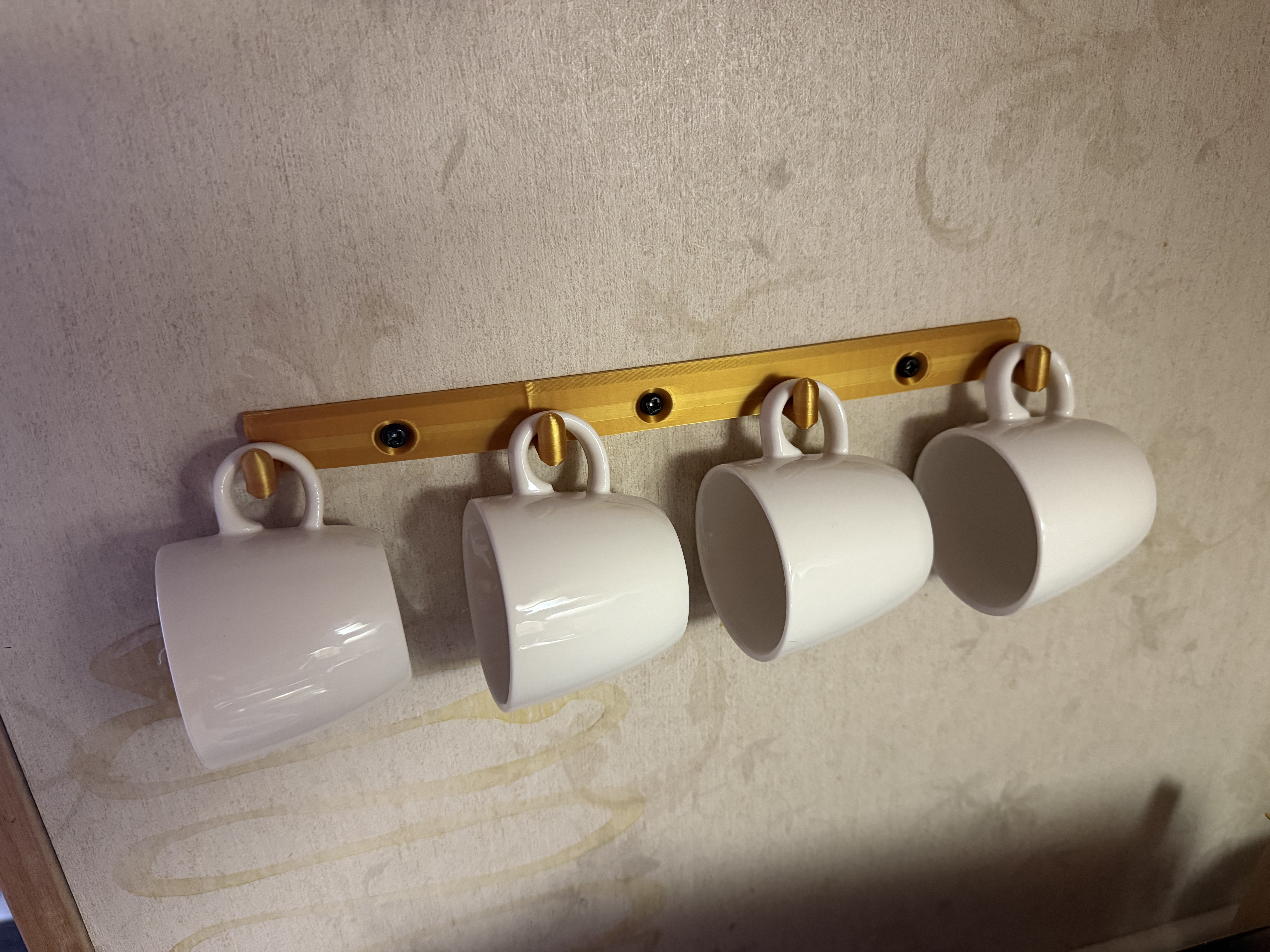 Крючок для чашек эспрессо — стильное хранение посуды для 3D принтера