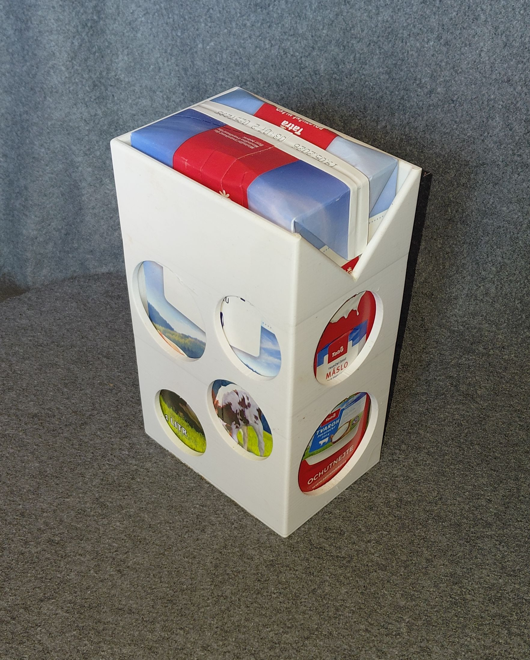 Трехмерная Tetrapak MilkBox — идеальный дизайн упаковки молока для 3D принтера