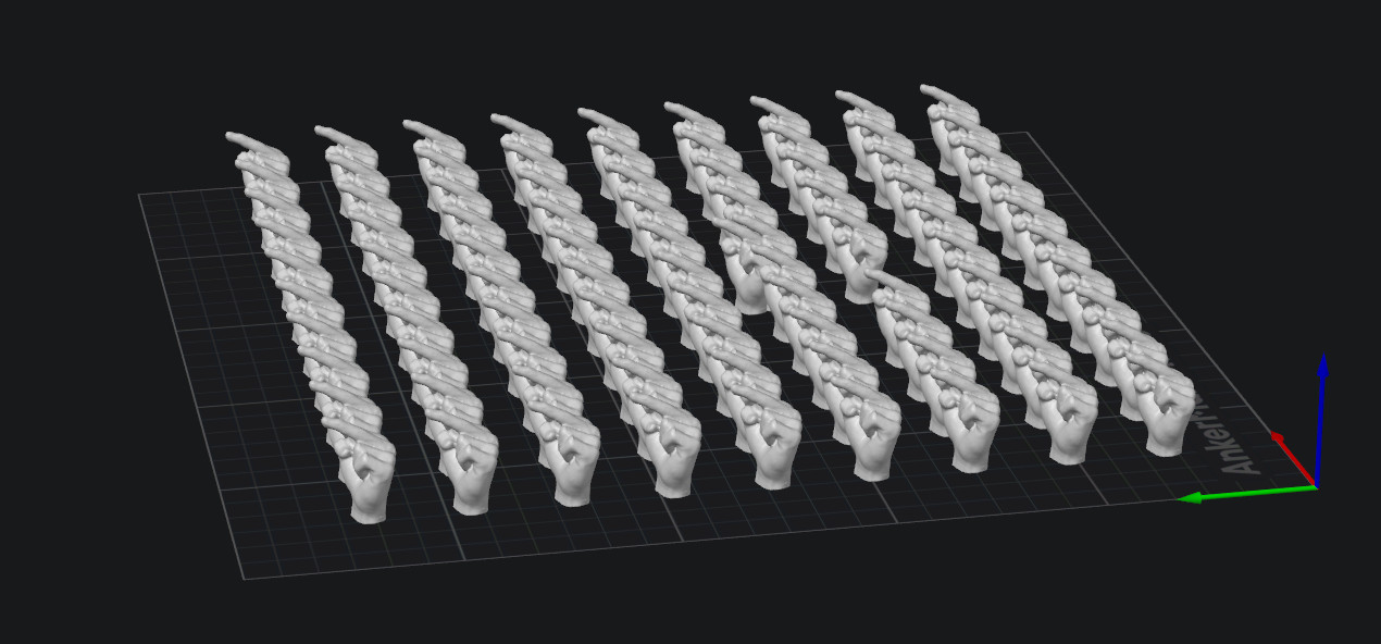 Креативная 3D-модель m5c full bed of middle fingers 🖤 для 3D принтера