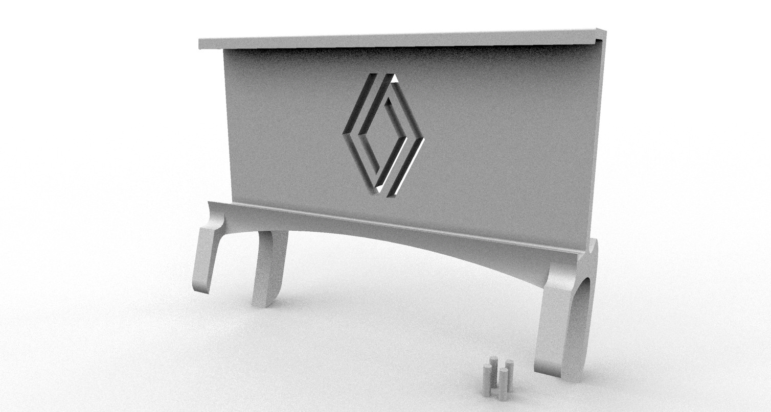 Автомобильная подставка Clio 4 — держатель телефона в стиле ретро для 3D принтера