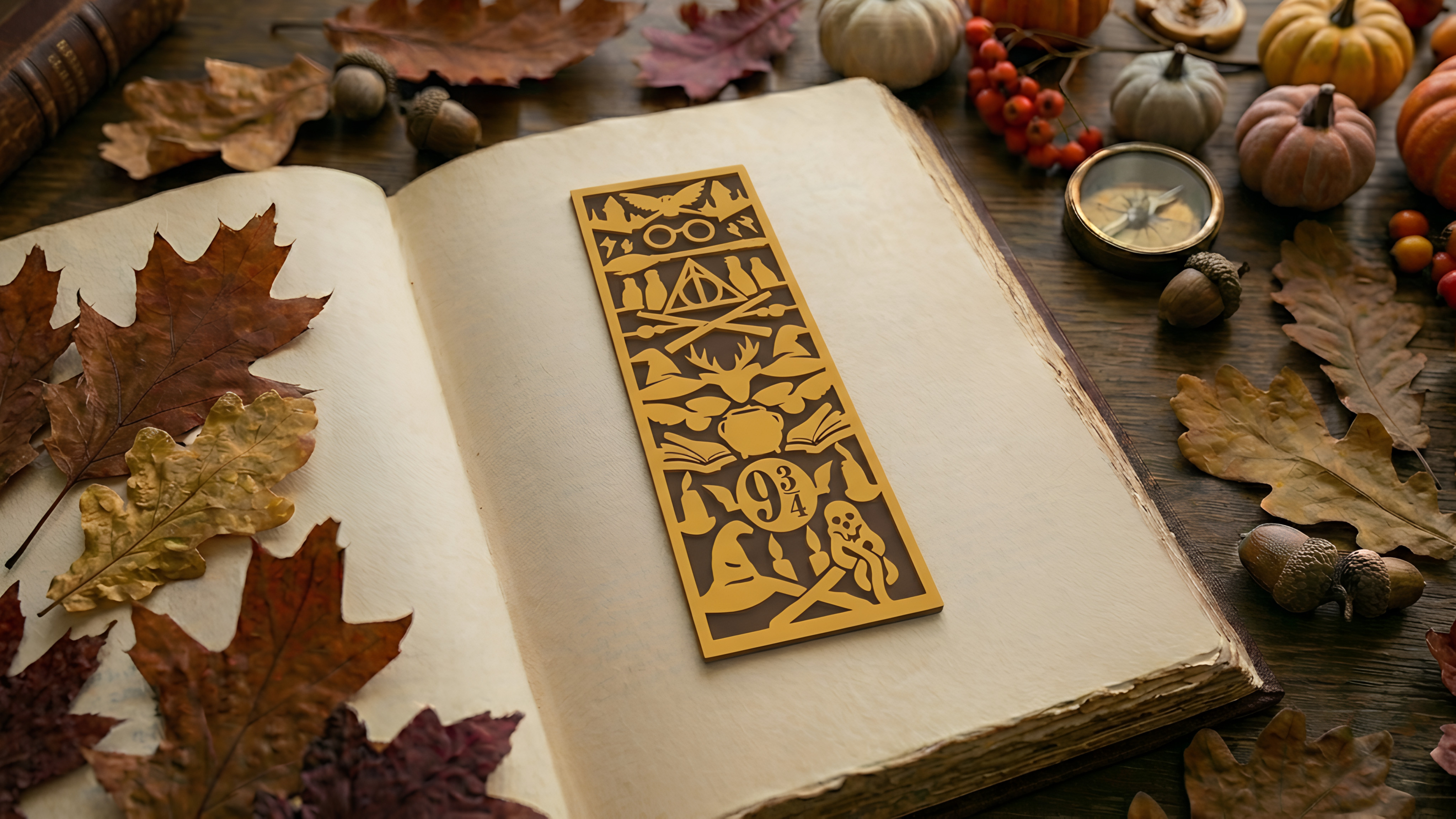 Волшебная закладка Гарри Поттер ✨ Идеальная деталь интерьера фанатам Hogwarts для 3D принтера