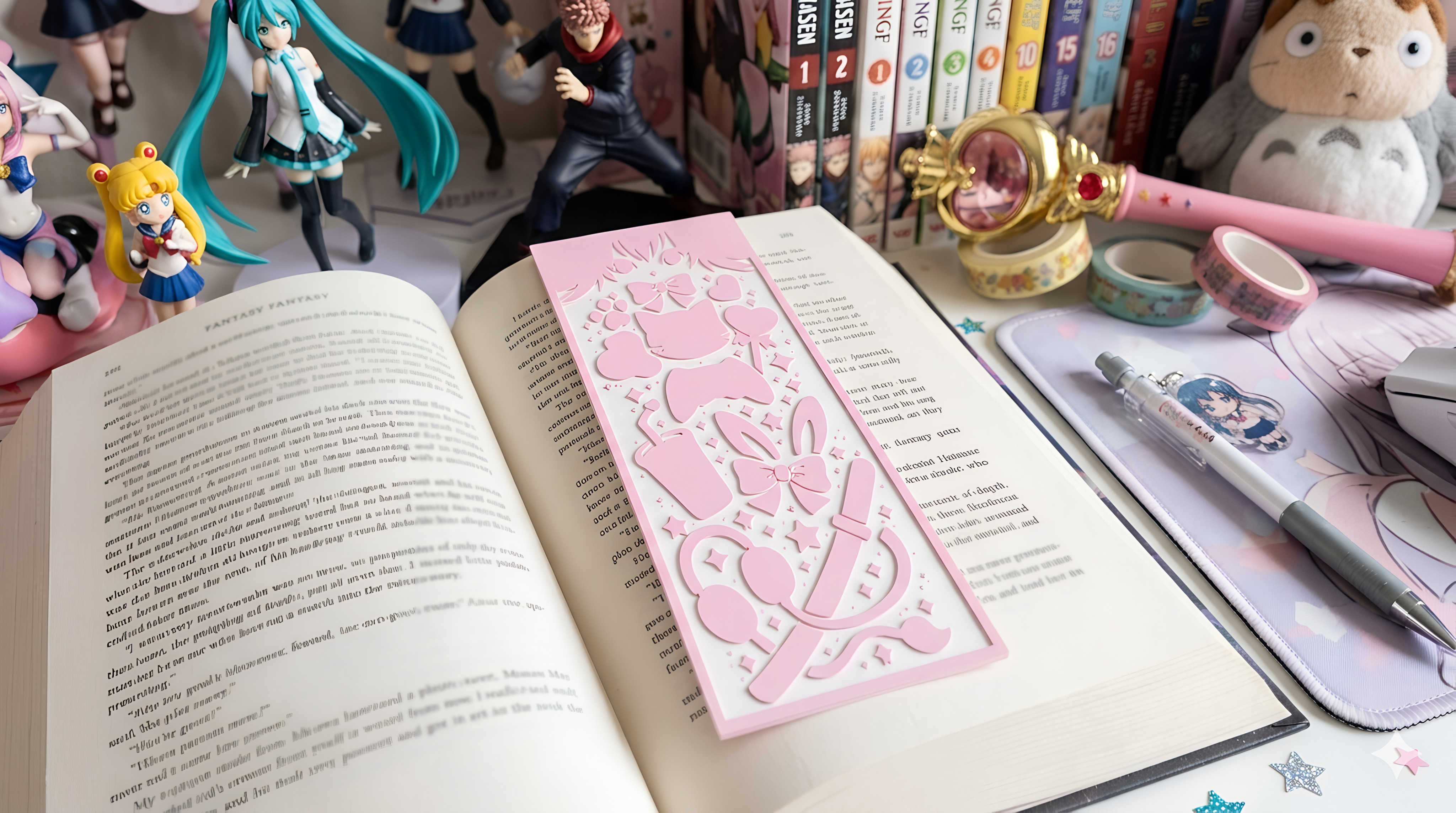 🖍️ Kawaii Bookmark — Забавная закладка для книг в 3D для 3D принтера