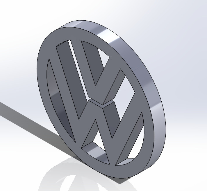 Крутая 3D-модель Volkswagen — стильная графика авто для 3D принтера