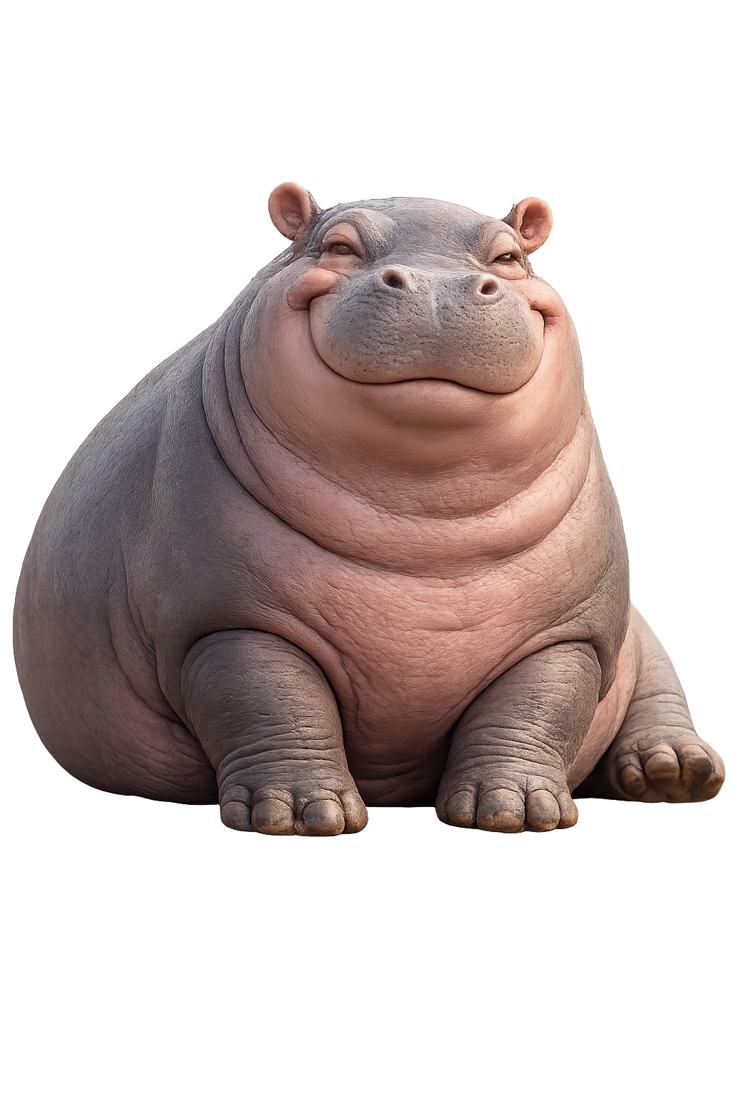 Улыбающийся бегемотик — реалистичная 3D-модель для 3D принтера