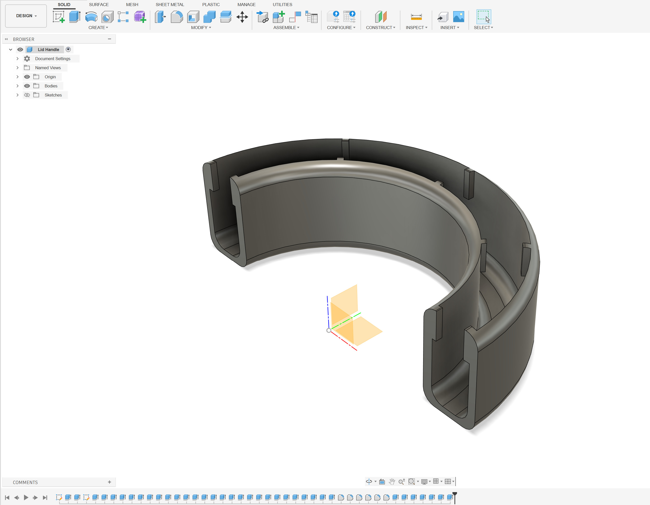 Потрясающая ручка крышки кастрюли в 3D для 3D принтера