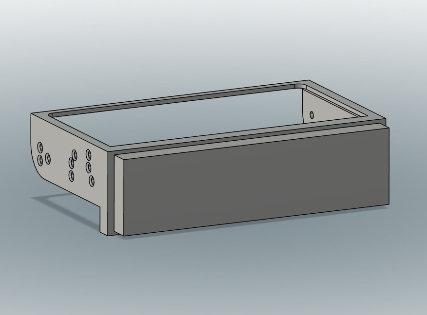 Универсальная 3D-модель крепления Generic Single DIN Mount для 3D принтера