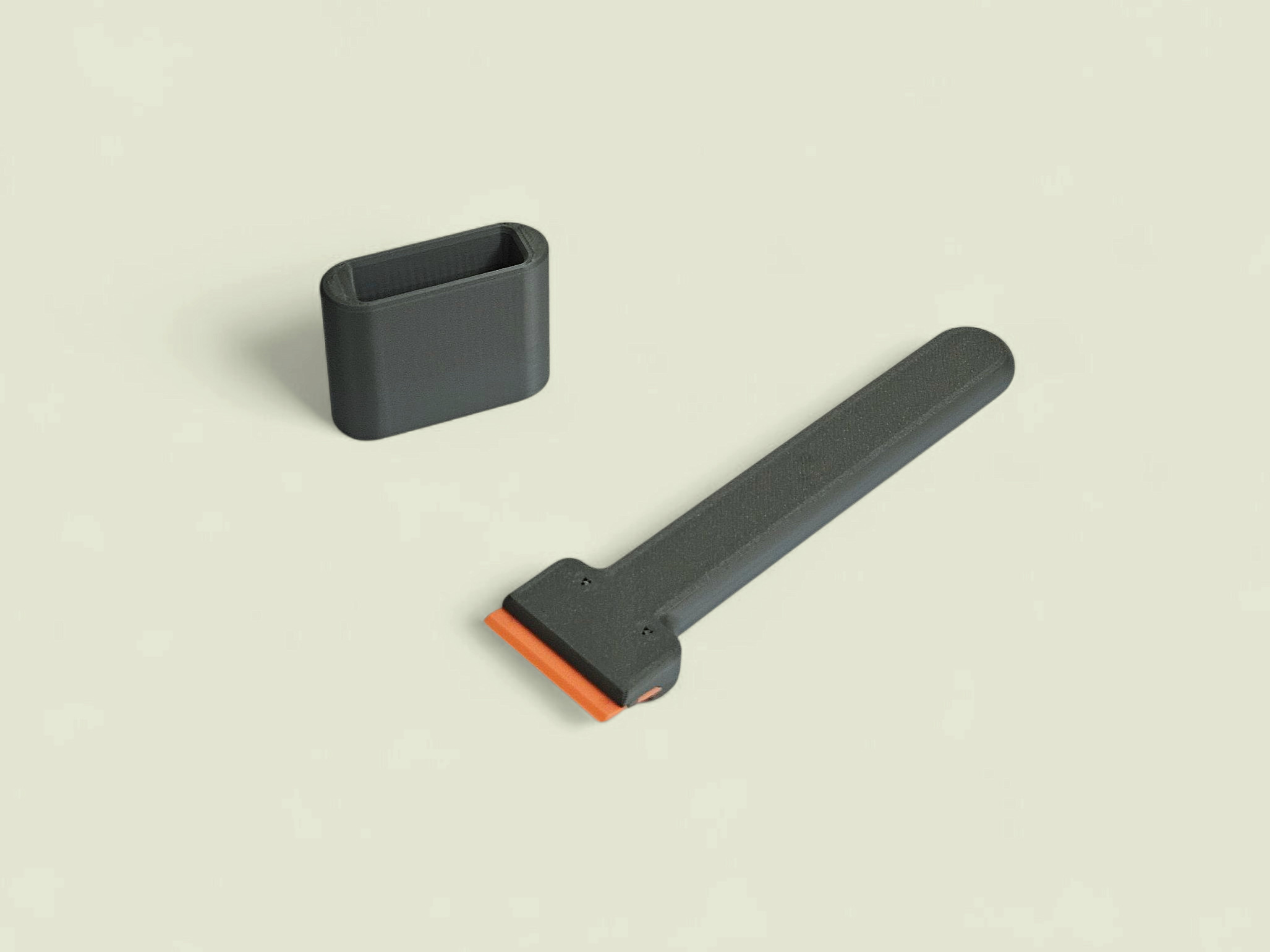 Безопасный пластиковый скребок с быстрой сменой лезвий и подставкой для 3D принтера