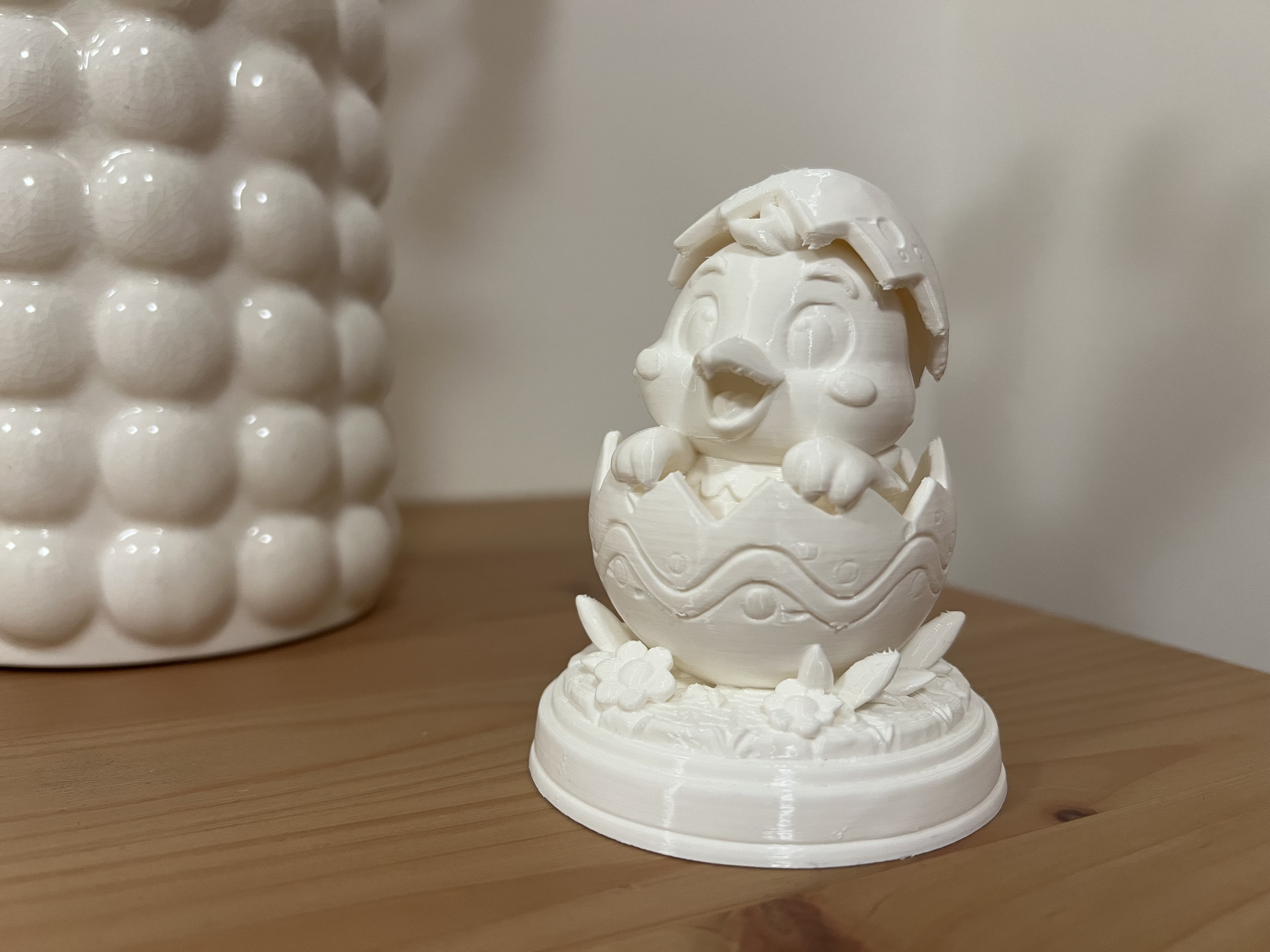 Пасхальный цыплёнок в яйце — реалистичная 3D-модель для 3D принтера