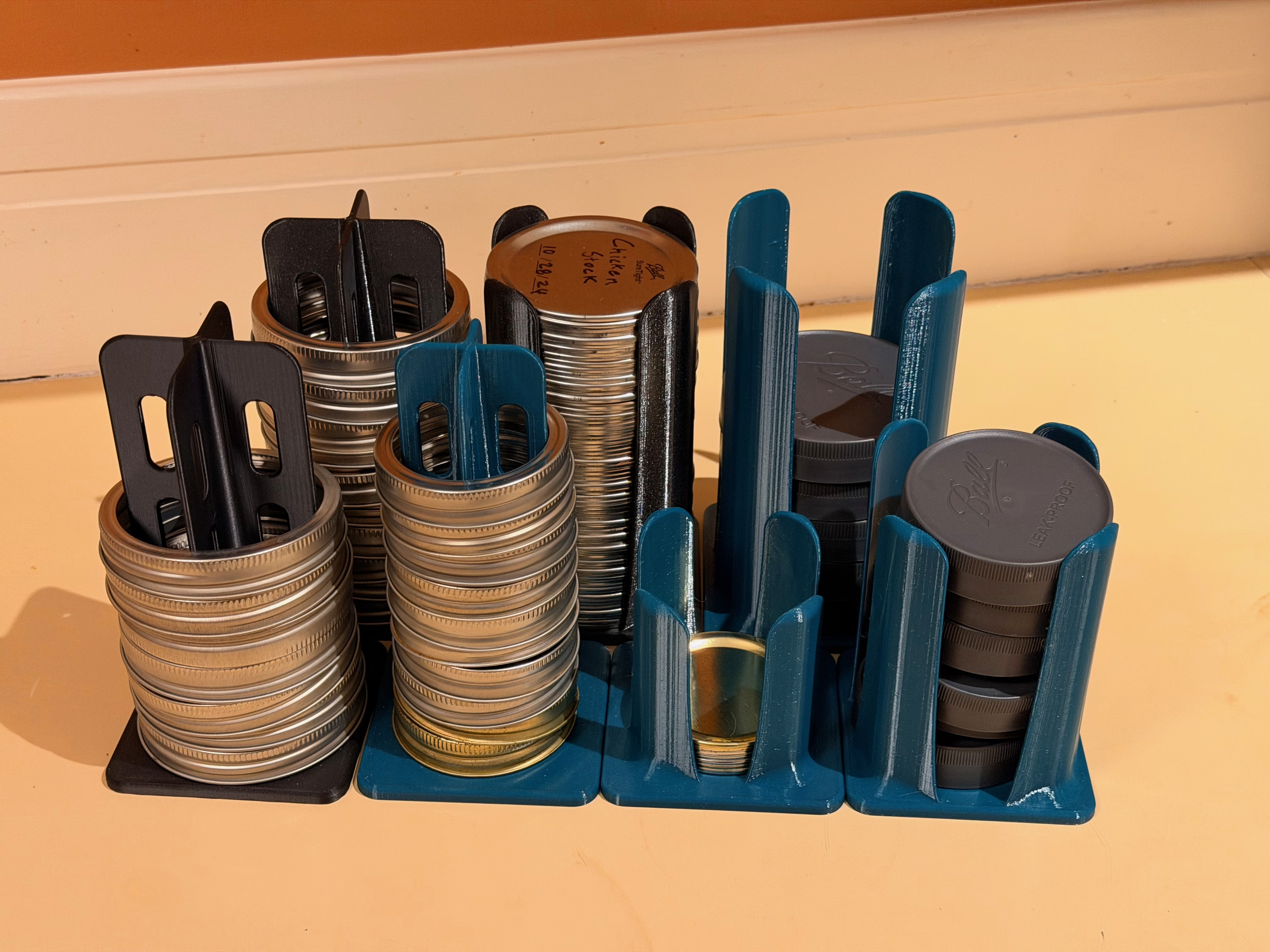 Организуй кухню стильно! Mason Canning Jar Lids & Bands Organizer для 3D принтера