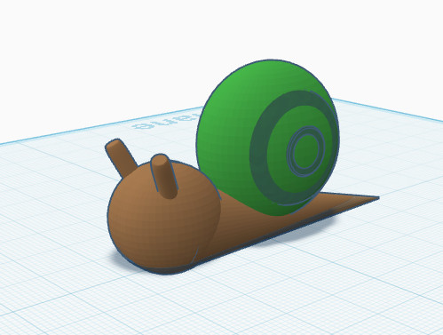 Простая 3D-модель улитки — вдохновляйтесь творчеством! для 3D принтера