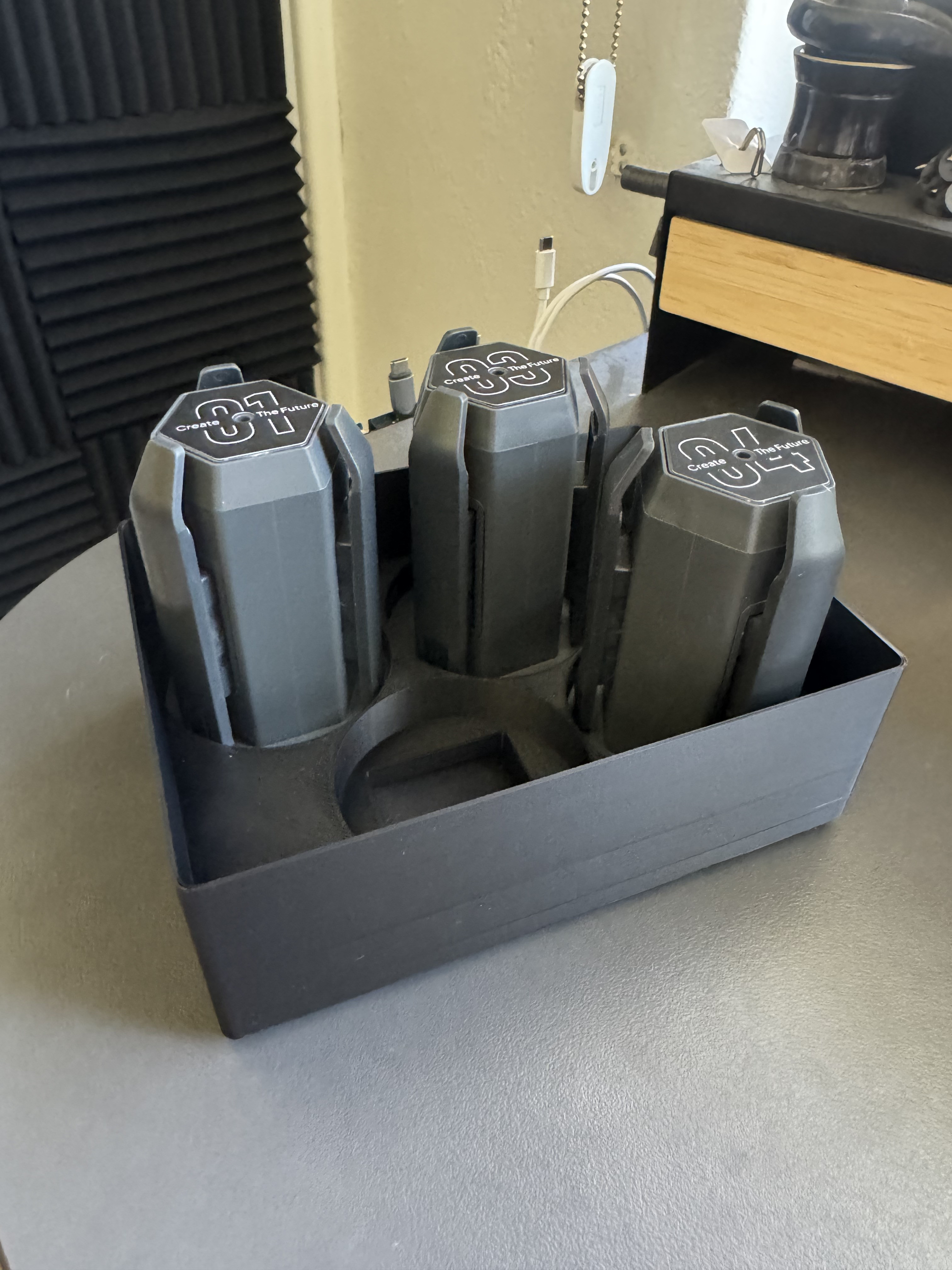 Gridfinity Centauri Carbon 2 — держатель шпулей 4х идеально подходит для хранения нитей для 3D принтера