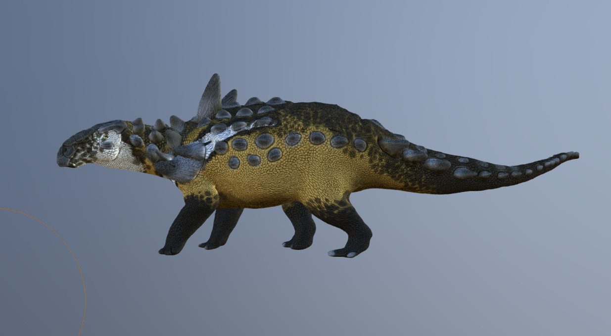 Стегопельта — эксклюзивная 3D-модель динозавра для 3D принтера